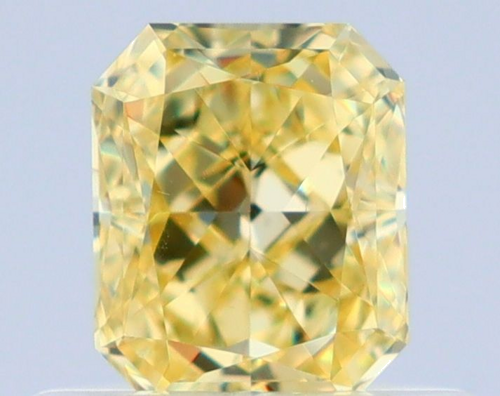 0.5 carat Fancy Yellow-VS1 Natūralus Radiant Deimantas (1)
