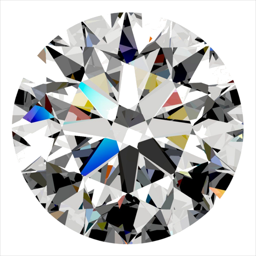 0.35 carat D-VS1 Excellent cut Natūralus Round Deimantas (1)