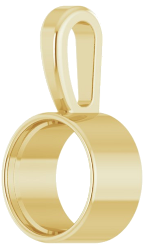 Pakabukas „Bezel-Set Solitaire“ 585 Geltonojo Aukso Round 5mm (2)