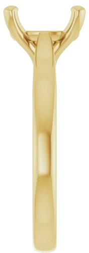 Sužadėtuvių Žiedas 10k yellow gold Oval 10mm x 8mm (4)