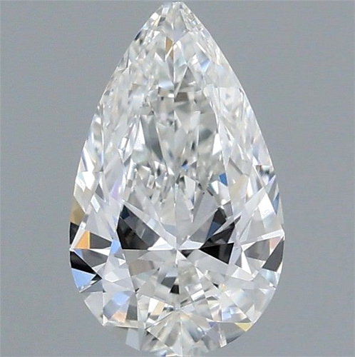 0.59 carat F-VVS1 Natūralus Pear Deimantas (1)