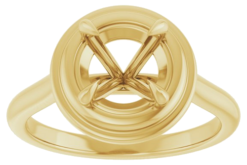 Sužadėtuvių Žiedas „Claw-Prong Solitaire“ 14k yellow gold Round 7.4mm (3)