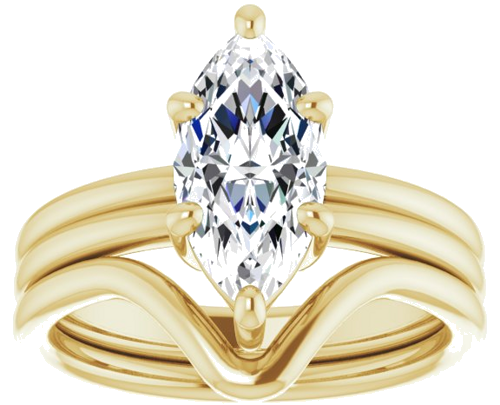 Sužadėtuvių Žiedas „Solitaire“ 14k yellow gold Marquise 12mm x 6mm (8)