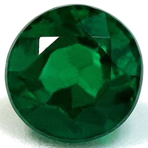 0.66 carat GREEN Round Smaragdas (1)