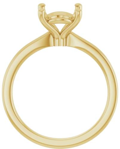 Sužadėtuvių Žiedas 14k yellow gold Oval 10mm x 8mm (2)