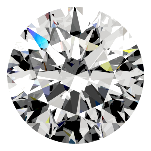 0.51 carat F-VS2 Excellent cut Natūralus Round Deimantas (1)