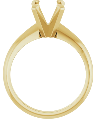 Sužadėtuvių Žiedas „Heavyweight Solitaire“ 14k yellow gold Emerald 8mm x 6mm (2)