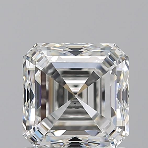 1.5 carat G-VS2 Natūralus Asscher Deimantas (1)