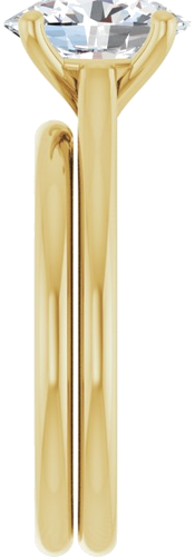 Sužadėtuvių Žiedas „Accented“ 10k yellow gold Oval 9mm x 7mm (9)