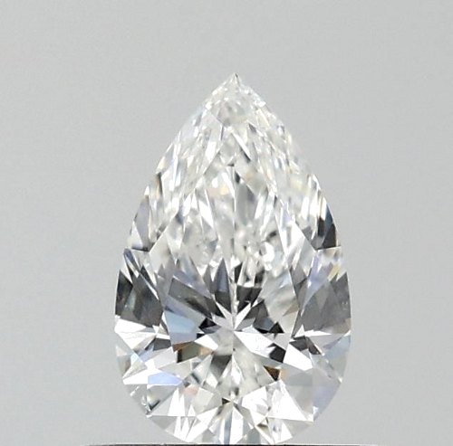 0.49 carat F-SI1 Natūralus Pear Deimantas (1)