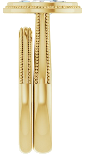 Sužadėtuvių Žiedas „Bezel-Set Solitaire“ 14k yellow gold Marquise 10mm x 5mm (9)