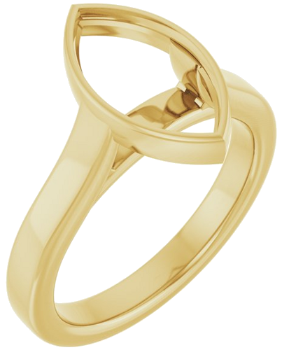Sužadėtuvių Žiedas „Bezel-Set Solitaire“ 14k yellow gold Marquise 12.5mm x 6.5mm (1)