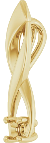 Pakabukas „Infinity-Inspired Solitaire“ 14k yellow gold Round 3mm (2)