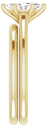 Sužadėtuvių Žiedas „Accented“ 14k yellow gold Marquise 8mm x 4mm (9)