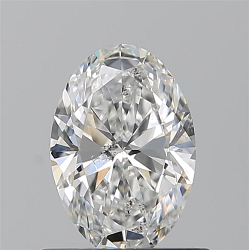 0.71 carat F-SI2 Natūralus Oval Deimantas (1)