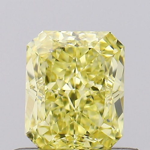 0.54 carat Fancy Intense Yellow-VS2 Natūralus Radiant Deimantas (1)