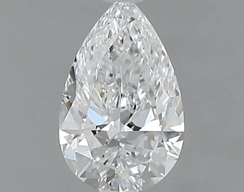 0.34 carat D-VS1 Natūralus Pear Deimantas (1)