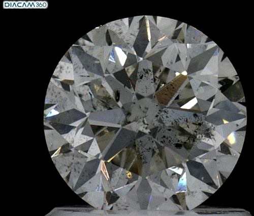 1.01 carat I-SI2 Very Good cut Natūralus Round Deimantas (1)
