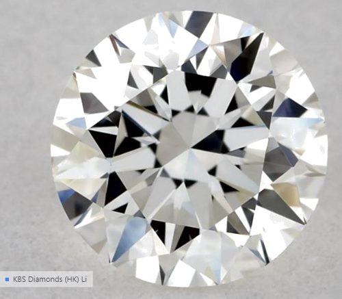 0.55 carat H-VVS2 Excellent cut Natūralus Round Deimantas (1)