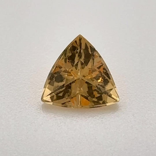 0.68 carat YELLOW Trilliant Topaz (1)
