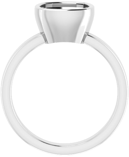 Sužadėtuvių Žiedas „Solitaire“ 585 Baltojo Aukso Cushion 8mm (2)