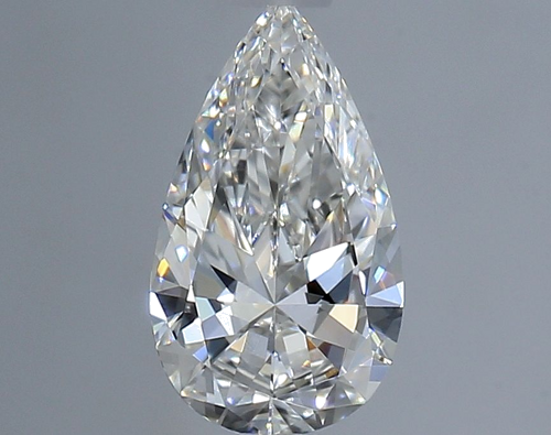 0.5 carat F-VS1 Natūralus Pear Deimantas (1)