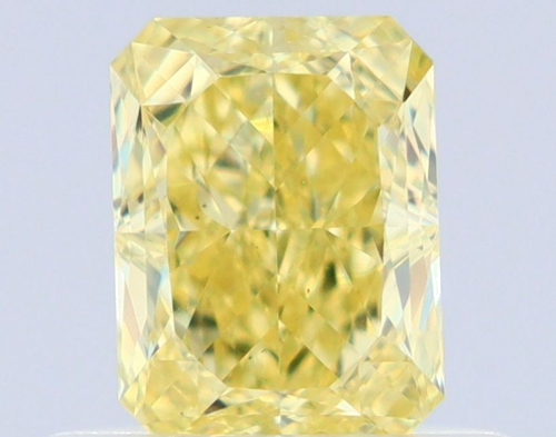 0.6 carat Fancy Yellow-VS2 Natūralus Radiant Deimantas (1)