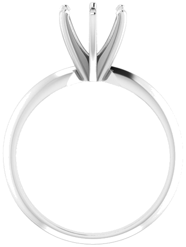 Sužadėtuvių Žiedas „Light Solitaire“ 585 Baltojo Aukso Round 6.6mm x 7.2mm (2)