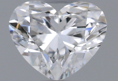 0.53 carat D-VVS2 Natūralus Heart Deimantas (1)
