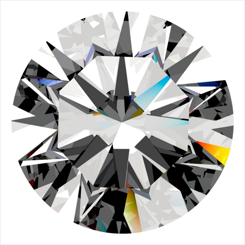 0.5 carat E-VS1 Excellent cut Natūralus Round Deimantas (1)