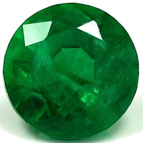 0.59 carat GREEN Round Smaragdas (1)