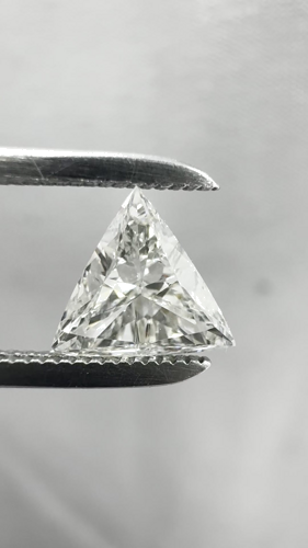 0.5 carat J-SI1 Natūralus Triangular Deimantas (1)