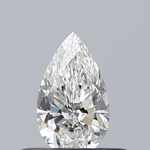 0.34 carat F-VVS1 Natūralus Pear Deimantas (1)