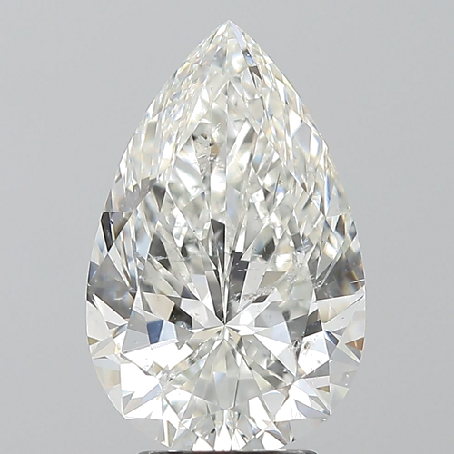 3.5 carat H-SI2 Natūralus Pear Deimantas (1)