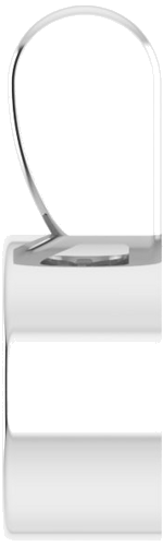 Pakabukas „Bezel-Set Solitaire“ 585 Baltojo Aukso Round 6mm (3)