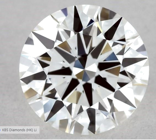 0.55 carat H-VS1 Excellent cut Natūralus Round Deimantas (1)