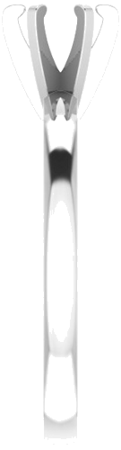 14K White 5-5.3 mm Round Solitaire Engagement Ring Mounting (4)