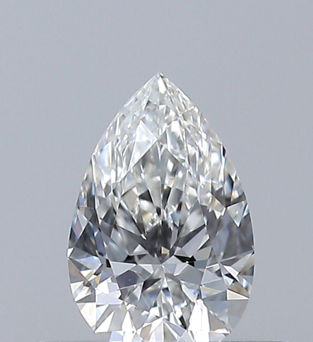 0.32 carat F-VVS2 Natūralus Pear Deimantas (1)