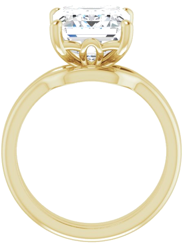 Sužadėtuvių Žiedas 14k yellow gold Emerald 11mm x 9mm (7)