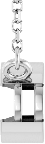Pakabukas „Half-Bezel Solitaire“ 14k white gold Round 6mm (3)