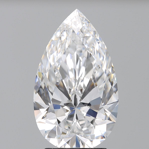3.09 carat D-IF Natūralus Pear Deimantas (1)