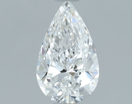 0.7 carat D-VS1 Natūralus Pear Deimantas (1)