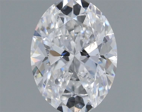 0.6 carat D-SI2 Natūralus Oval Deimantas (1)