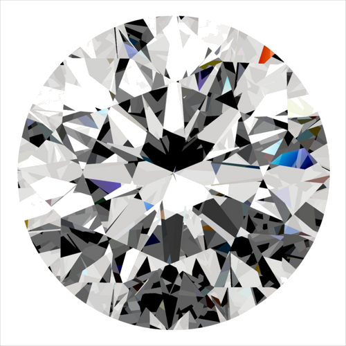 0.4 carat F-VVS1 Excellent cut Natūralus Round Deimantas (1)