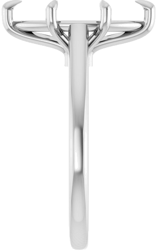 Sužadėtuvių Žiedas „Claw-Pong“ 14k white gold Marquise 14mm x 7mm (4)