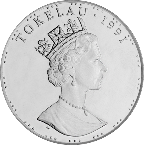 1991 Tokelau Pearl Harbor Silver Coin (2)