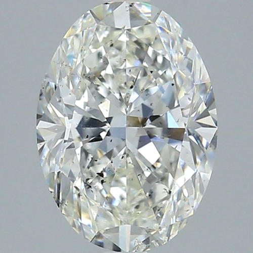 3.4 carat H-SI2 Natūralus Oval Deimantas (1)