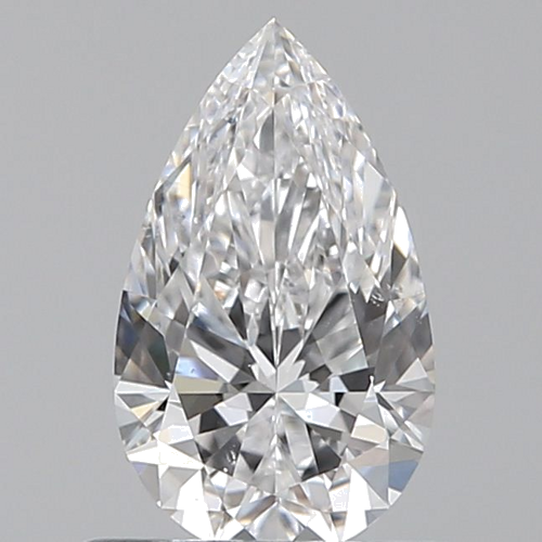 0.6 carat D-VS2 Natūralus Pear Deimantas (1)