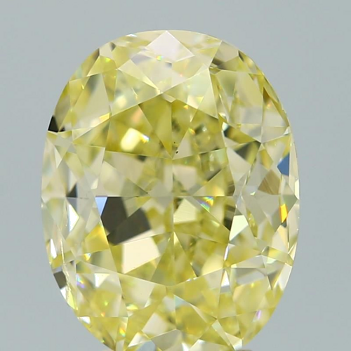 5.0 carat Fancy Yellow-SI2 Natūralus Oval Deimantas (1)