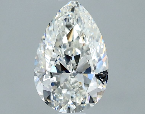 0.7 carat G-VS2 Natūralus Pear Deimantas (1)